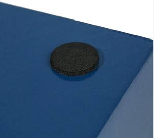 Plateau en bois MDF au design élégant Offre Spéciale et 4 sous-verres avec poignées en métal Table basse Plateau en bois de couleur bleue Nouveau design - Product Image 5