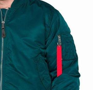 Vente de gros Veste bombardier personnalisée de qualité supérieure en satin Veste de baseball pour hommes à manches longues Veste Lettermen Active Wear - Product Image 3