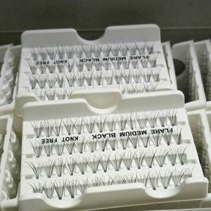 En gros, Cils en grappe faits main pour volume intense 0.07MM 10D-20D, en faux vison PBT doux, sans nœuds, pour cils en éventail - Product Image 1