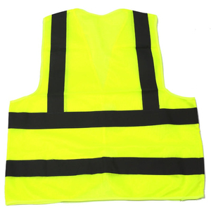 Gilet de sécurité réfléchissant jaune orange haute visibilité de qualité supérieure, conforme aux normes ANSI Classe 1 et EN ISO 20471 Classe 2, avec logo personnalisable - Product Image 3