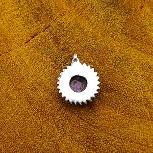 Delicado collar con colgante fino de Plata de Ley 925, cobre púrpura Natural, forma ovalada turquesa, regalo de aniversario para niños - Product Image 2