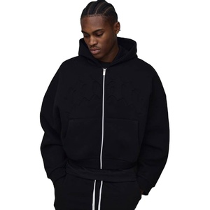 Nouveau design – Sweat à capuche zippé vintage pour homme, brodé, 100 % coton respirant, coupe régulière, effet délavé à l'acide, idéal pour l'hiver - Product Image 1