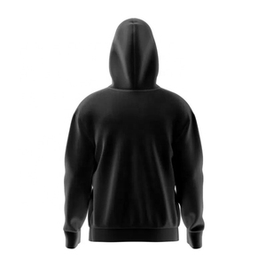 Sudadera con capucha extragrande personalizada para hombre, estilo urbano, informal, cálida para invierno, diseño liso de algodón. - Product Image 4