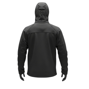 Windproof 320 Grams Outdoor Softshell Jacket with <b>Micro</b> <b>Fleece</b> Lining inside Waterproof Zipper side Waterproof YKK Zippers - Product Image 3