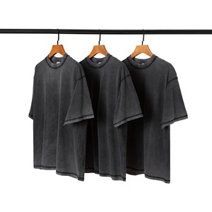 Custom 100% Cotton Vintage T <b>Shirt</b> Blank <b>Men</b> Stone Washed Oversized Acid Wash T-<b>shirt</b> for <b>Men</b> 2023 - Product Image 1