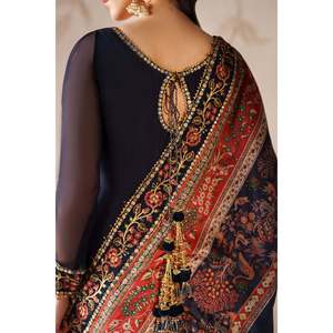 Ensemble pour femmes en mousseline de soie brodée PR-1203 - Product Image 6