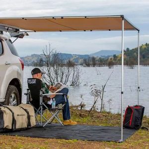 Tente d'auvent latéral de voiture SUV/4WD de qualité supérieure coque en alliage d'aluminium personnalisée, protection UV et abri solaire étanche pour véhicules tout-terrain - Product Image 3