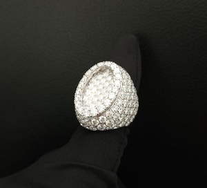 Unisex Hip Hop hielo VVS laboratorio cultivado 10K 14K 18K oro completo diamante redondeado alfabeto boda lujo Bisutería - Product Image 3