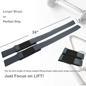 2025 Logo personnalisé Heavy Duty Fitness Rembourré Coton Néoprène Haltérophilie Poids Gym Pull Deadlift Levage Poignets Sangles pour Hommes - Product Image 6