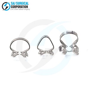 Juego de instrumentos quirúrgicos dentales pediátricos de dientes de tamaño pequeño de alta calidad, 7 Uds., abrazaderas de presa de goma, fuente de alimentación Manual con certificación CE - Product Image 2