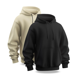 <b>Men's</b> Wholesale Custom Logo Fleece Pullover Hoodies Winter 100% Cotton High Quality Oversized Sweatshirts - Product Image 4