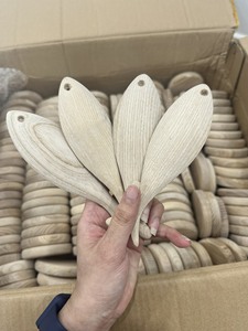 Nouveaux animaux en bois-animaux en bois pour peinture pendentif artisanat créatif animal marin décoration de la maison pendentif poisson en bois - Product Image 4