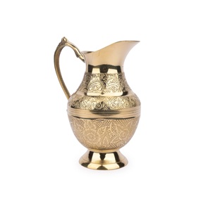 Royal Look Metal <b>Water</b> <b>Jug</b> With Brass Handle for Kitchen & Tabletop <b>Water</b> Drinking Pitcher Hotel Supplies . - Product Image 6