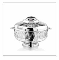 Hotpot arabe de style moderne avec support Gold Designer 304 Acier inoxydable de qualité alimentaire Sans rouille et durable