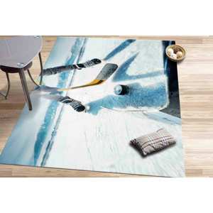 Alfombra con Diseño de Hockey sobre Hielo, Alfombra Impresa para Gimnasio, Salón, Decoración de Cuarto de Hombre, con Pelo Suave - Product Image 2