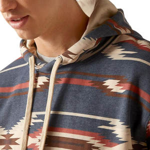 Sudadera con capucha para hombre con estampado de soplo 3D personalizado de alta calidad Fabricante de fábrica Suministro de algodón Estampado 50 400gsm Sudaderas con capucha para hombre - Product Image 3