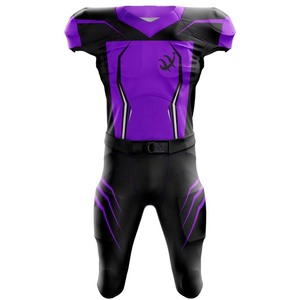 Ensemble de maillots de football américain personnalisés OEM Nouveau design avec technique de sublimation Vêtements de sport de football imprimés personnalisés - Product Image 4