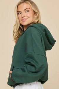 Sweat-shirt à capuche sport personnalisé avec logo, vêtements de sport, molleton, taille plus, jogging athlétique pour femmes - Product Image 3