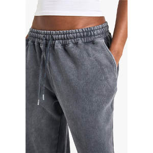 Pantalones de chándal para correr de algodón de gran tamaño hechos a medida, pantalones de chándal para correr sueltos para mujer 2025 - Product Image 3