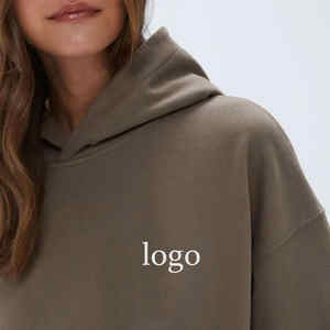 Sudadera con Capucha Extra Grande para Mujer con Logotipo Personalizado, Sudadera Holgada de Corte Regular, Chándal 100% Algodón para Invierno - Product Image 5