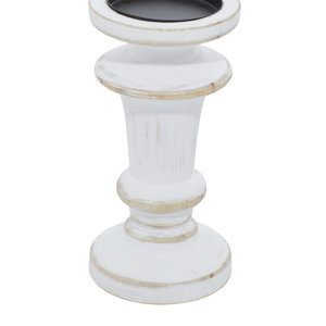 Juego de portavelas de Pilar largo de madera con acabado de Color blanco de 3 portavelas de alta calidad para decoración del hogar - Product Image 5
