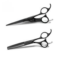 Tijeras Profesionales de Peluquería para Desbastar el Cabello, de Acero Inoxidable, Ergonómicas, con Mango Largo y Desplazado, para Diestros, 29 Dientes, Color Plateado