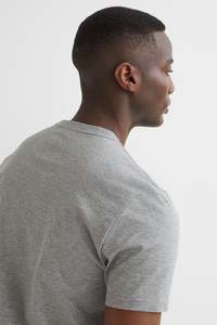 100% coton respirant en gros T-shirt ras du cou Premium pour homme - Product Image 3