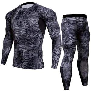 Ensemble de compression pour hommes très vendu à bas prix Tendance vente en gros vêtements de fitness sur mesure ensemble de yoga avec logo personnalisé - Product Image 4