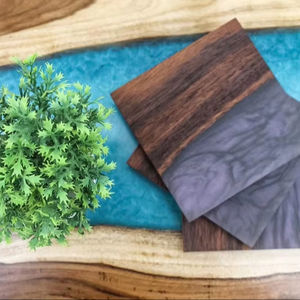 Walnut coasters Premium Maple, Walnut, Wood Coasters, Coffee Coasters, <b>Beer</b> Coasters Round wooden coasters - Product Image 1