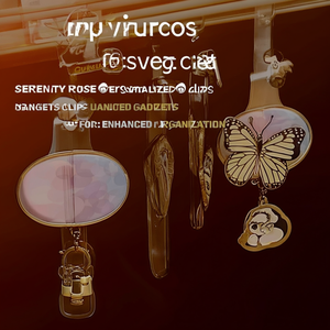 Clip per Borse Personalizzate Serenity Rose, Accessori da Appendere per una Migliore Organizzazione - Product Image 3