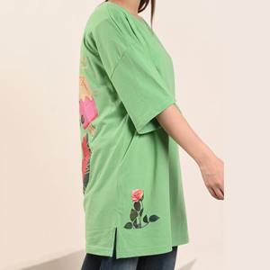 Vente en gros de t-shirts de marque grande taille t-shirts surdimensionnés t-shirts pour femmes de grande taille t-shirts décontractés personnalisés - Product Image 4