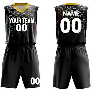 2025 personnalisé adulte basket-ball uniforme ensemble respirant séchage rapide 2 pièces réversible cousu maillot Shorts imprimé Techniques 100% - Product Image 3