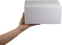 Boîte blanche de carton d'expédition de quantité minimale de commande bas 10x7x5 pouces de petites boîtes en carton ondulé