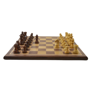Juego de Ajedrez de Metal de Diseño King Size de 11.5 cm con Acabado en Latón y Plata, Juego de Ajedrez para Mesa - Product Image 5