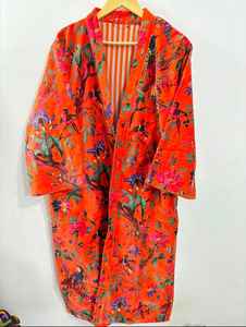 Boho Inspired Luxury Velvet <b>Kimono</b> with Soft Plush Fabric Elegant and Comfortable for <b>Women</b> Ideal for Home Party or Evening Wear - Product Image 2