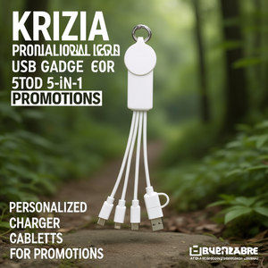 Cavo di Ricarica USB Personalizzato 5-in-1 Krizia per Gadget Promozionali - Product Image 3
