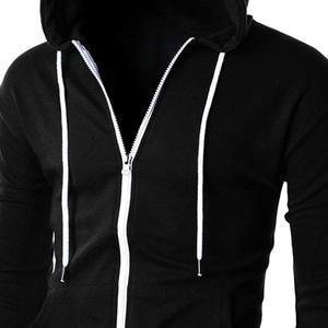 Streetgrace Homme Sweat à capuche zippé personnalisé avec logo en tissu doux coupe OEM et marque de distributeur Vêtements de mode - Product Image 5