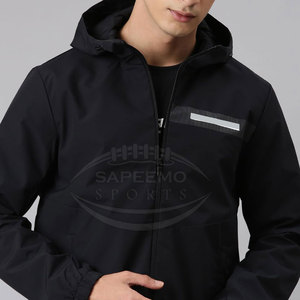 Men Winter <b>Running</b> <b>Jacket</b> Front Logo Stand Collar <b>Lightweight</b> Windproof Breathable Design for Outdoor Training Daily Fitness - Product Image 5