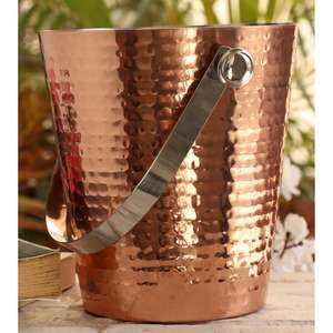Top Quality Natural Copper Water Bucket with Toxin-Free Antibacterial Traditional Wellness Product for Daily Use for Export Sale - Product Image 4