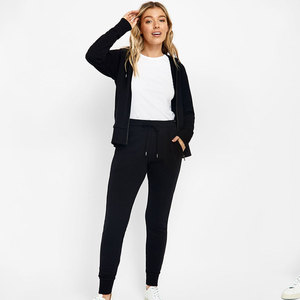 Ensemble 2 pièces à manches longues en coton épais personnalisé pour femmes, coupe surdimensionnée, style streetwear à la mode. - Product Image 4