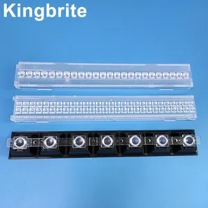 280mm 길이 56 leds 렌즈 30 60 smd 2835 를 위한 90 도 선형 광학 3030 5050 led