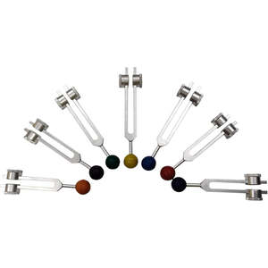 Tenedor de afinación de aluminio de grado clínico 128 Hz con martillo de silicona, tenedores de afinación sensoriales nerviosos, fuente de alimentación eléctrica - Product Image 6