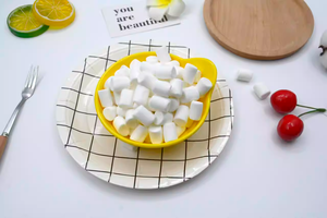 Guimauves blanches cylindriques douces de haute qualité en gros, guimauves rondes simples en vrac pour garniture de gâteau au chocolat chaud - Product Image 4