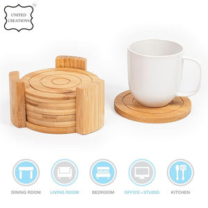 Classic Round Shape Blank <b>Wooden</b> <b>Coaster</b> Drink <b>Coasters</b> for Coffee Table & Tabletop - Product Image 6