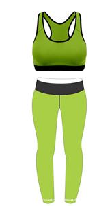 Ensemble de yoga pour femmes meilleure qualité de sublimation et de tissu - Product Image 2