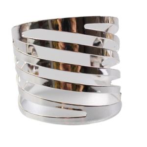 Anneaux de serviette en acier inoxydable décoration de table rond en argent martelé nouveau design anneau de serviette en acier inoxydable - Product Image 6