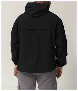 Custom Sports Running Camouflage Hooded Windbreaker Jacket Nylon Unisex Lightweight Waterproof <b>Wind</b> <b>Breaker</b> OEM - Product Image 3