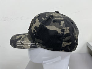 Logotipo personalizado Puff Unisex 6 paneles gorras de béisbol sarga común transpirable Sportwear al aire libre OEM Vietnam sombreros garantía de calidad - Product Image 3