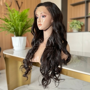 Hermosa peluca para mujeres negras de 100% Cabello humano vietnamita Cabello humano real - Product Image 4