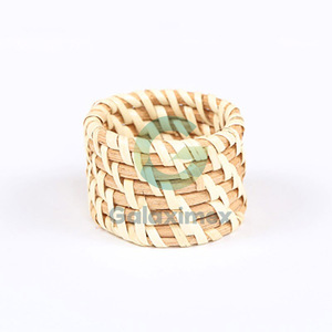 Anillo para servilletas de ratán natural más económico para decoración del hogar moderno - Product Image 6